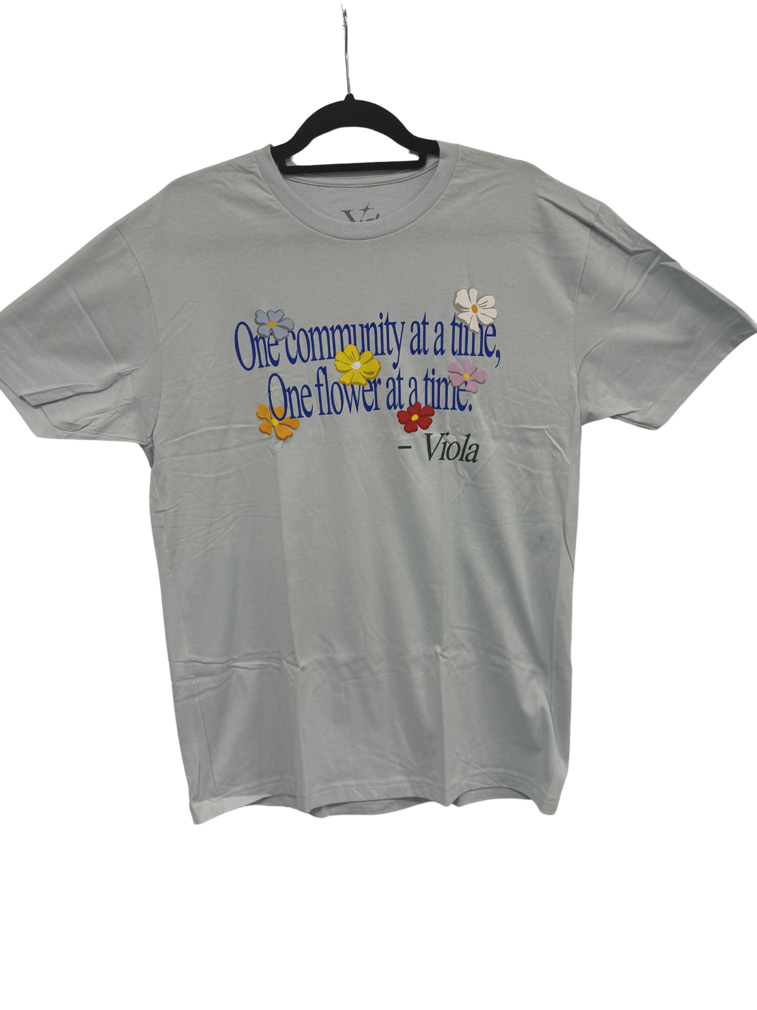 Photograph of product: T-Shirt | One Flower at a Time | Blue