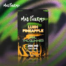 Photograph of product: Mac Pharms | Lush Pineapple | 200mg Gummies