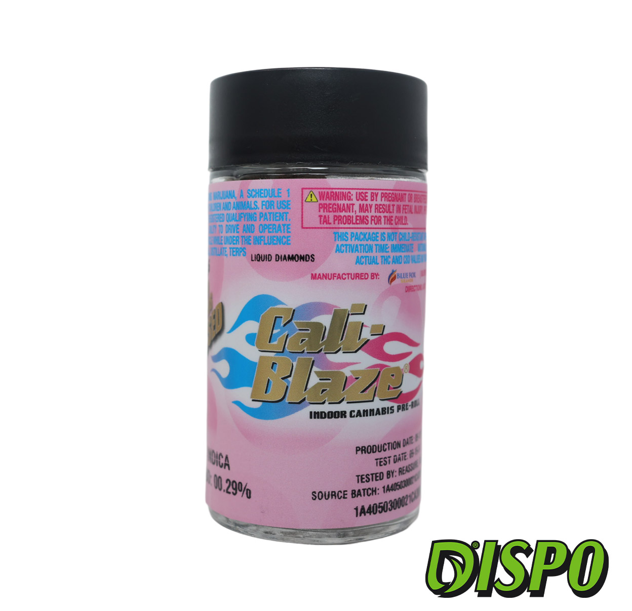 Photograph of product: Cali Blaze - Bubble Gum 5pk Liquid Diamond Infused Pre-Rolls