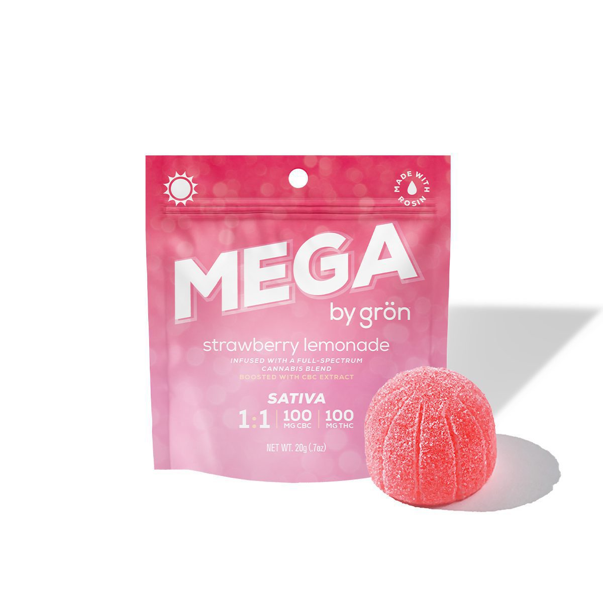 Photograph of product: Gron - Strawberry Lemonade 1-1 Mega