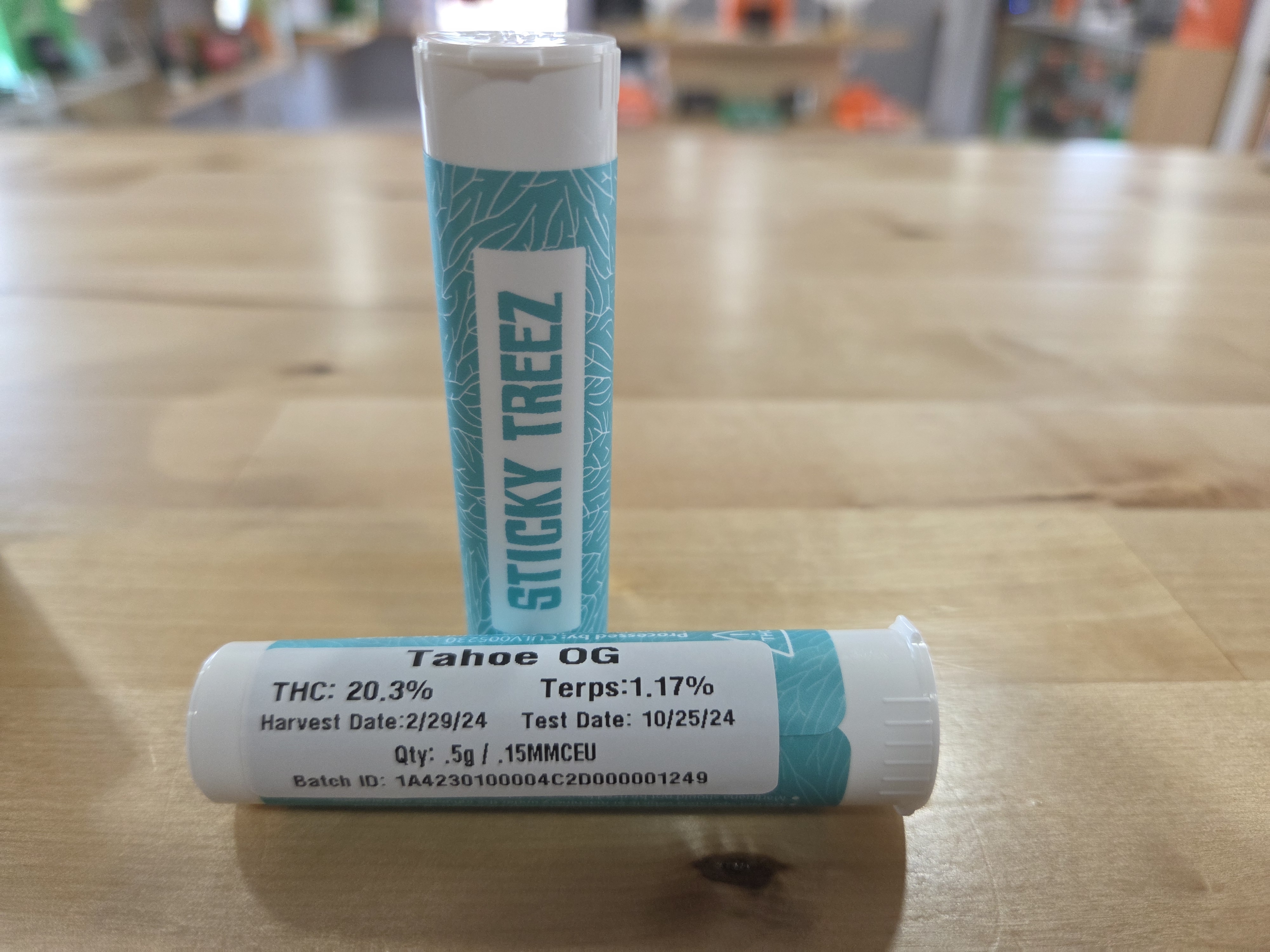 Photograph of product: Stickey Treez Tahoe OG Pre-Roll