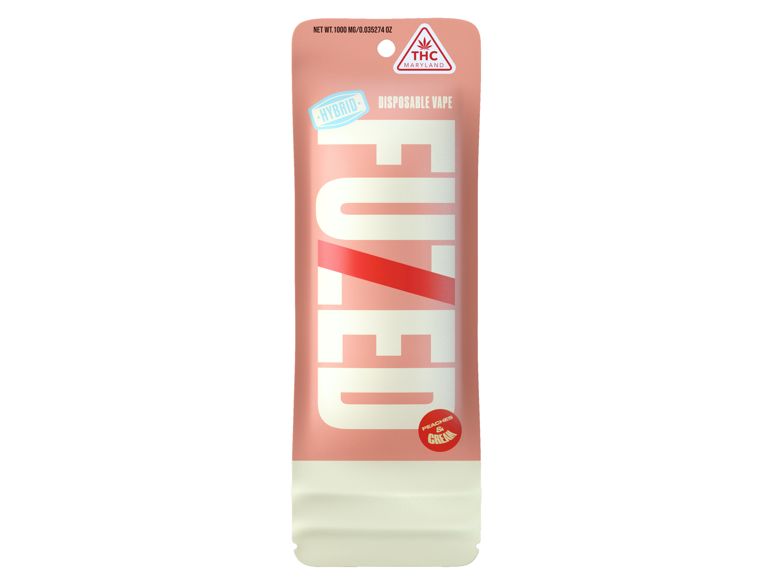 Photograph of product: Peaches and Cream Disposable Vape-1g