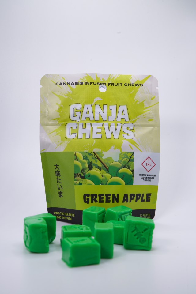 Photograph of product: Ganja Chews - - Green Apple
