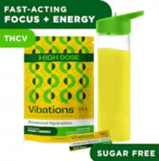 Photograph of product: Vibations | Drink Mix | Lemon-Lime | 10pk 100mg