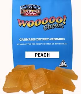 Photograph of product: Ric Flair Drip | 100mg | Woo Chews | Peach