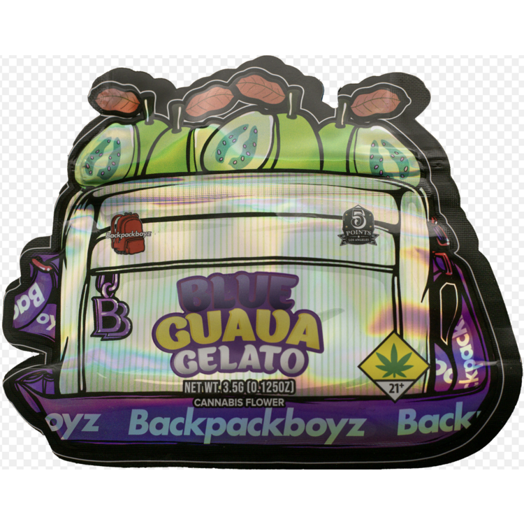 Photograph of product: Backpack Boyz: Blue Guava Gelato - 3.5g