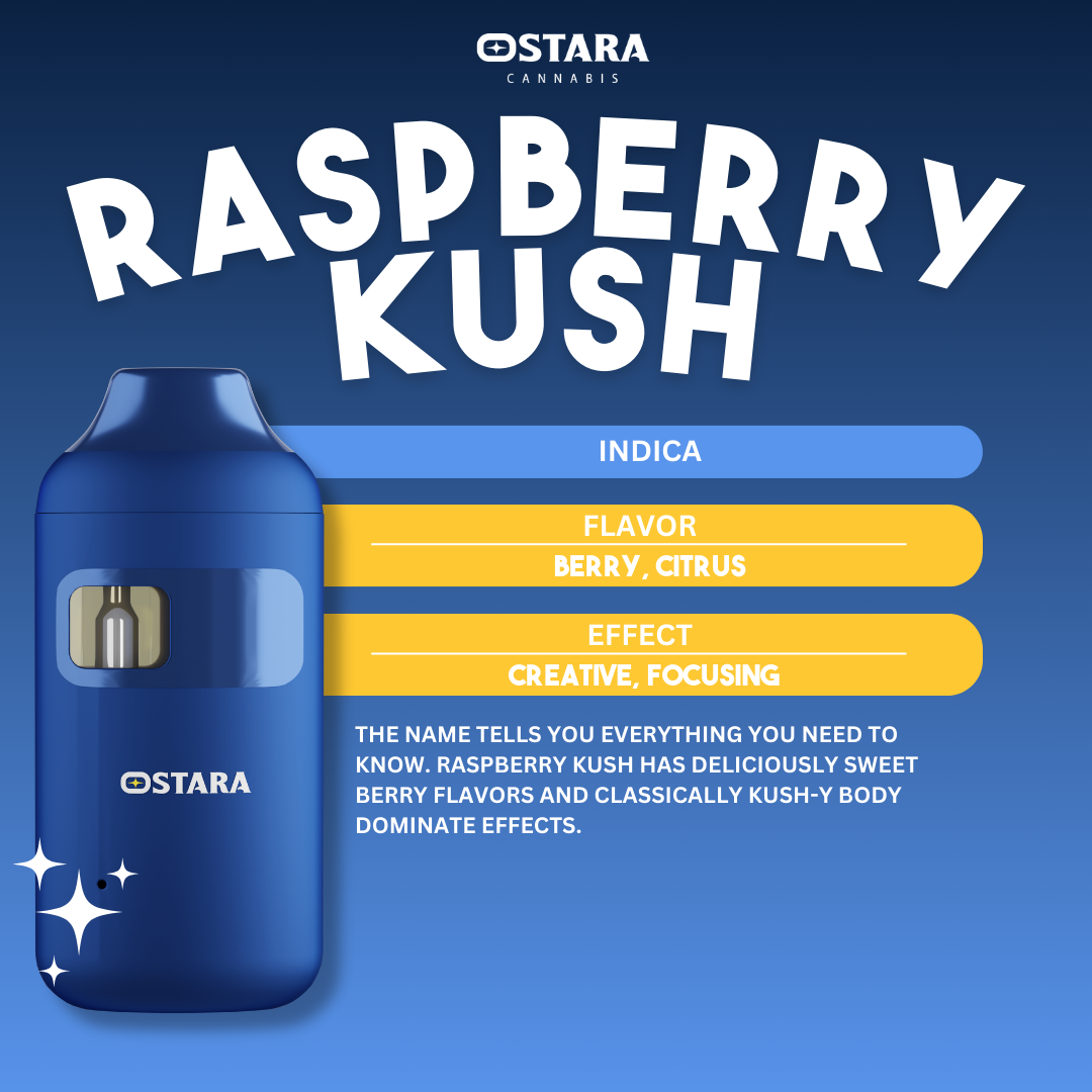 Photograph of product: Raspberry Kush - AIO - 1g