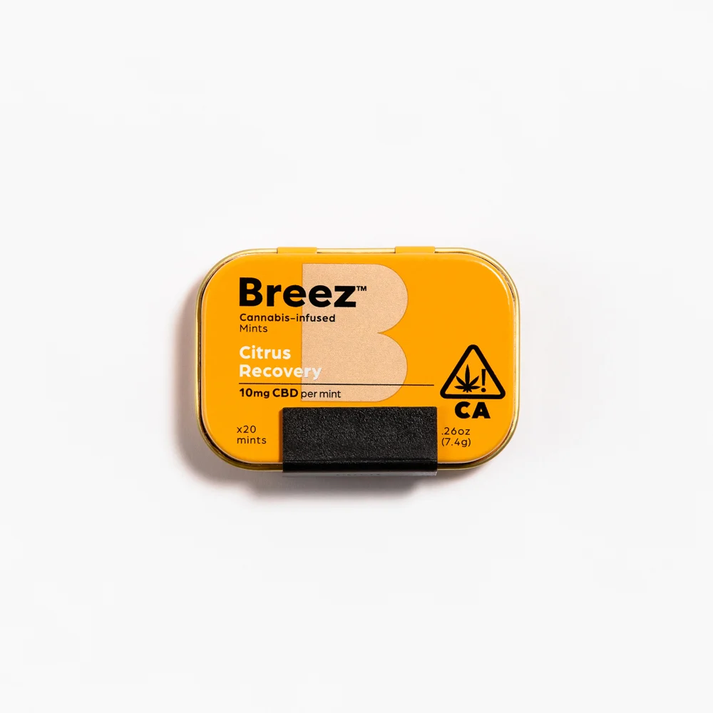 Photograph of product: Breez - Citrus Recovery (CBD) Mints 200mg