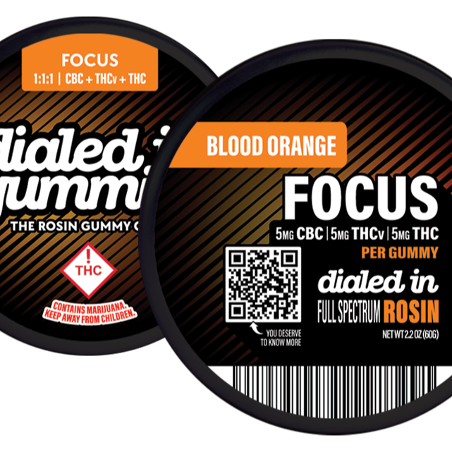 Photograph of product: FOCUS 1:1:1 (S) [CBC +TH-ouiV + TH-oui] Live Rosin Infused Gummies