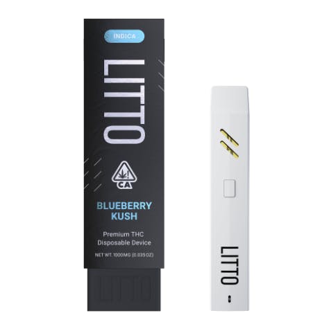 Photograph of product: Blueberry Kush Distillate Disposable 1g - Sales Floor