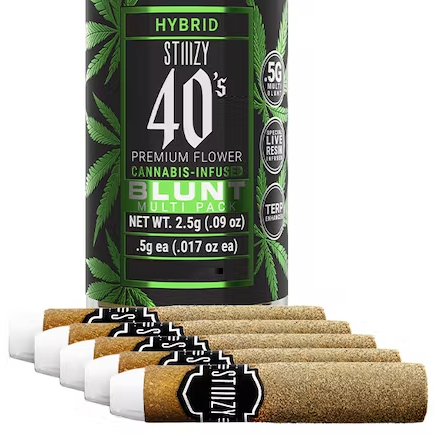 Photograph of product: PINEAPPLE EXPRESS .5G '40S' MINI INFUSED BLUNT 5-PACK