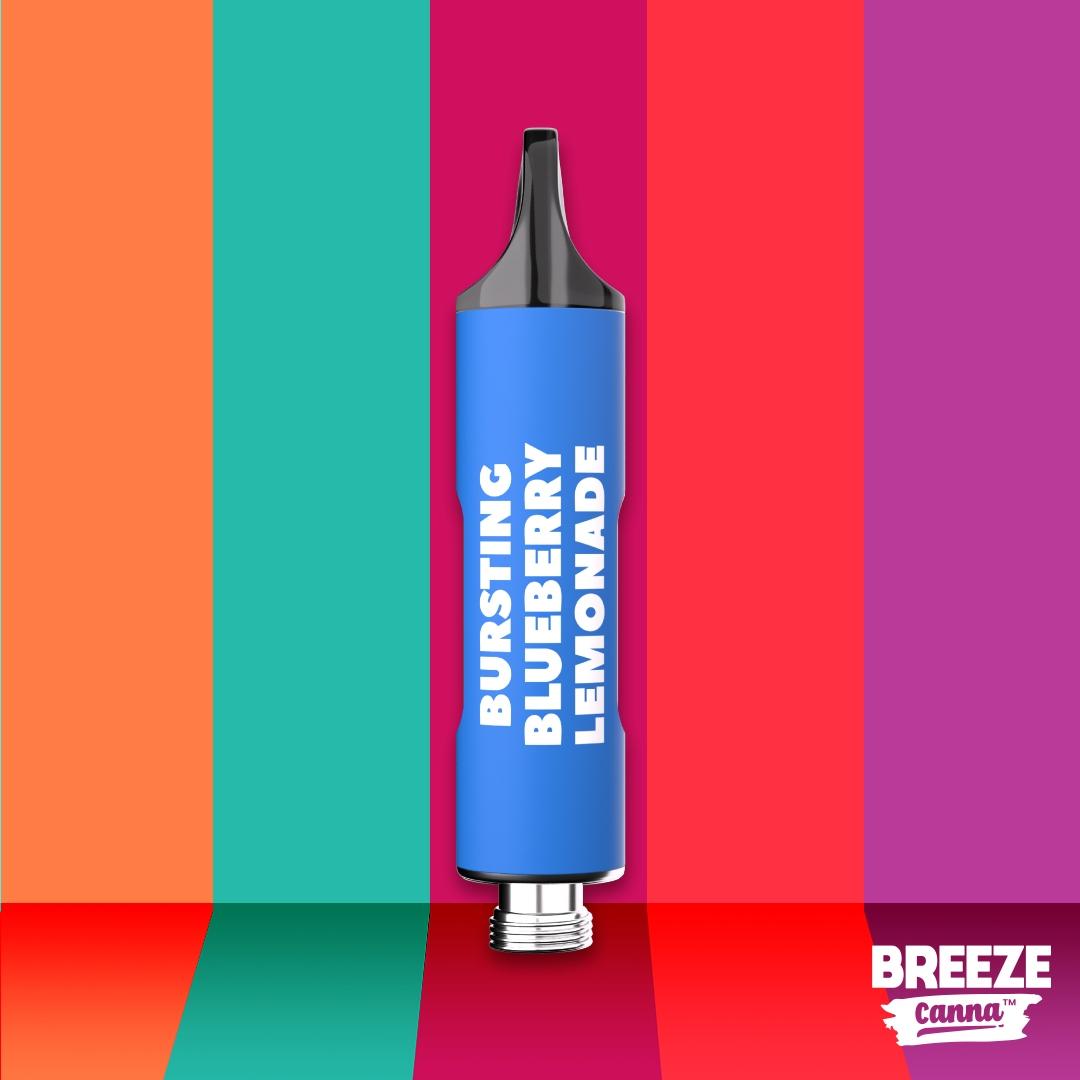 Photograph of product: Breeze Canna | Bursting Blueberry Lemonade | Disposable Cartridge | 1g