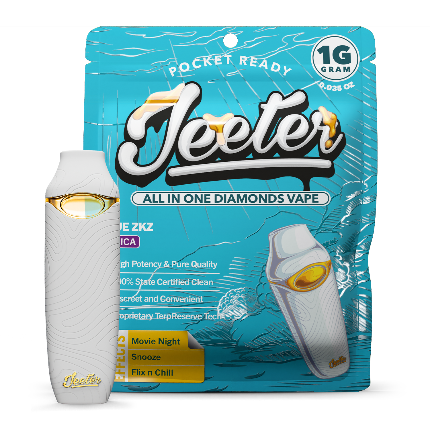 Photograph of product: Blue ZKZ Liquid Diamond All-in-One