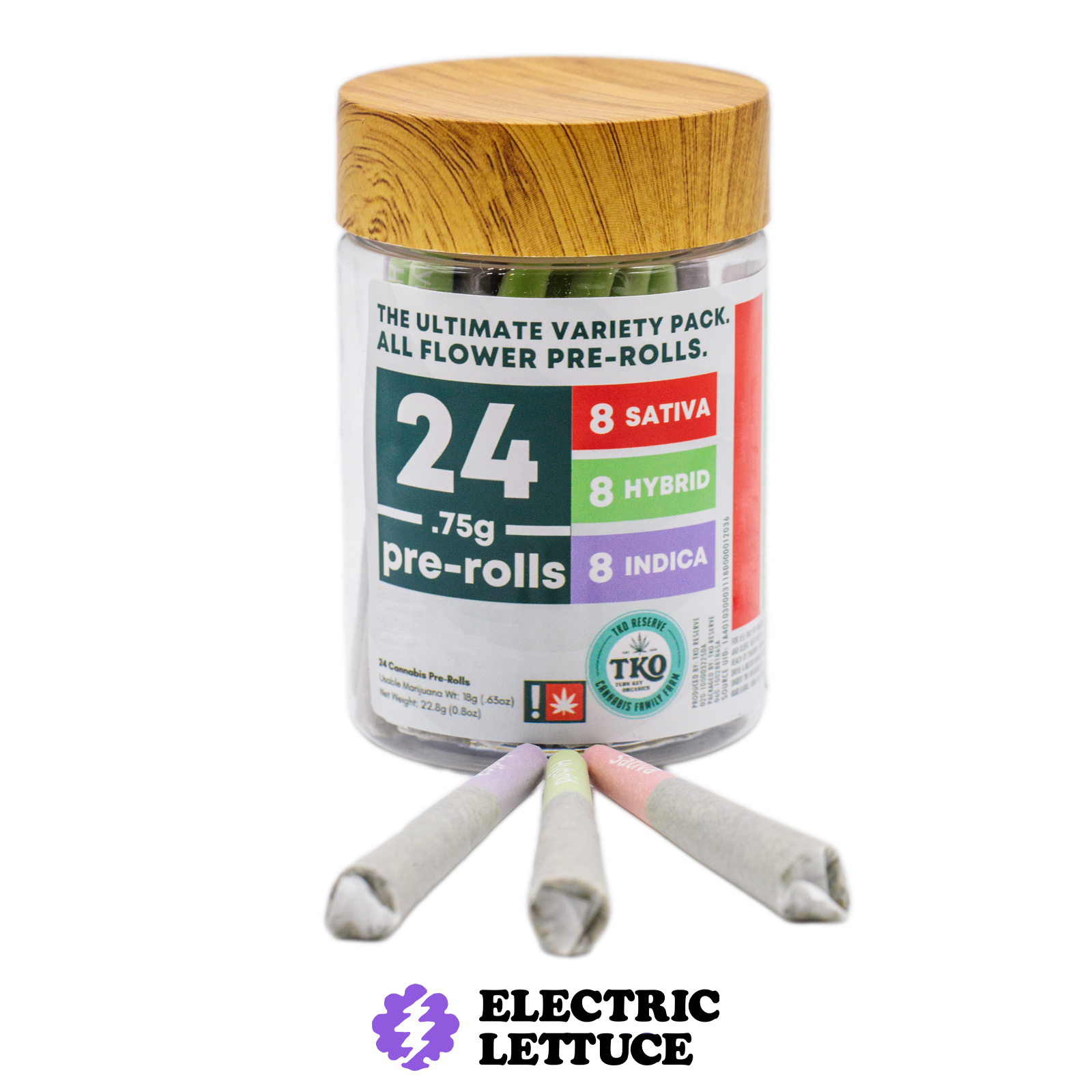 Photograph of product: TKO Reserve Laughy Taffy x Oreoz x Ice Cream Cake 24pk Pre-Roll 0.75g
