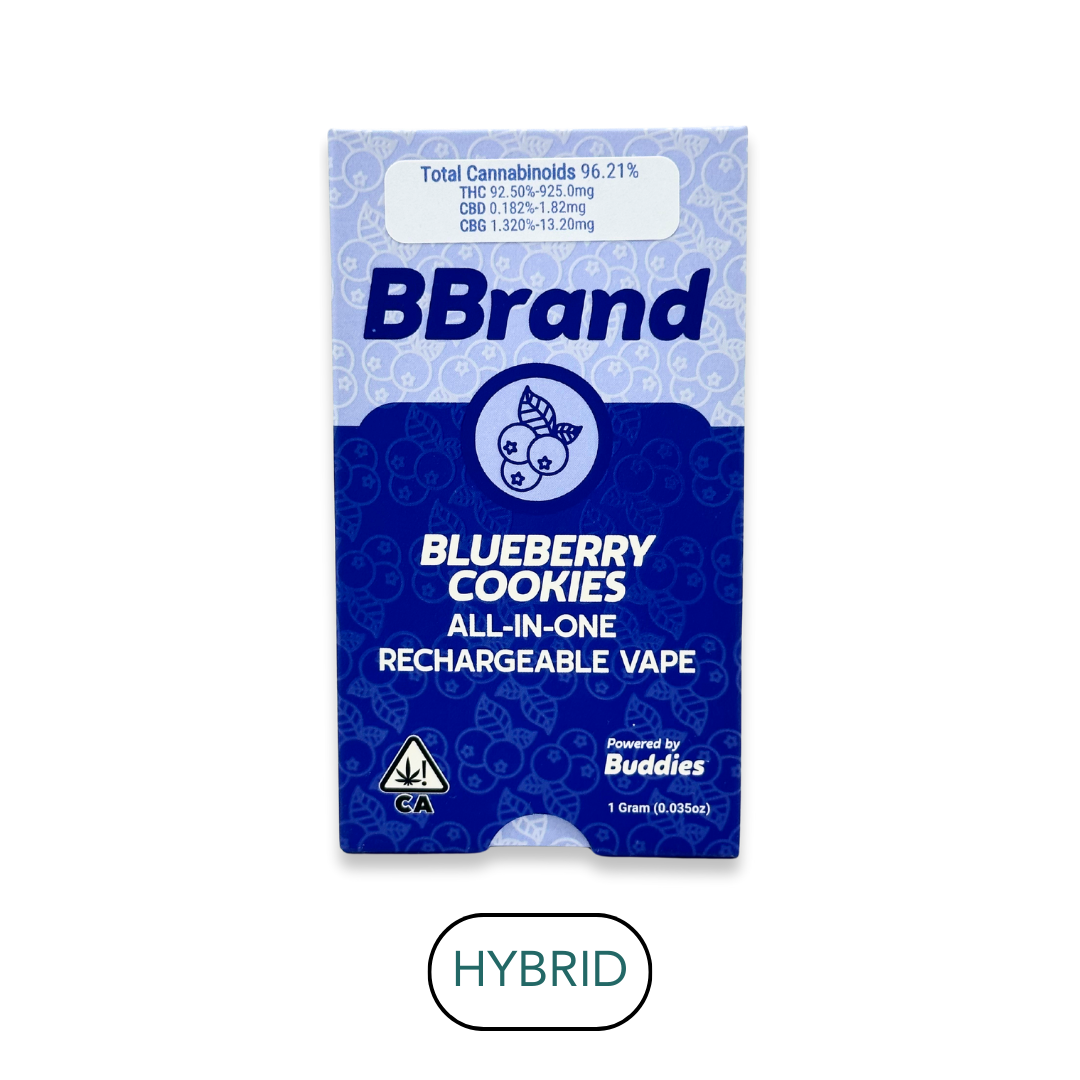 Photograph of product: Buddies - Bbrand - Blueberry Cookies - RTU - 1.0g