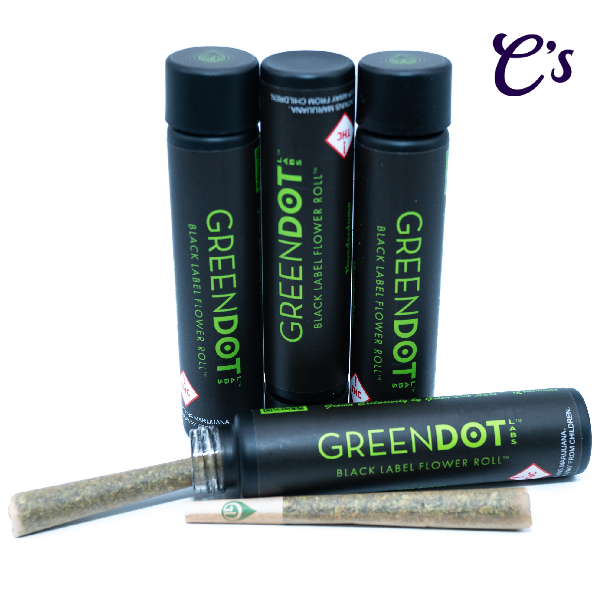 Photograph of product: Green Dot | BL Flower Roll | Bicycle Day 1g