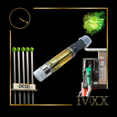 Photograph of product: Lime Diesel Distillate Cartridge l 1g - Four20