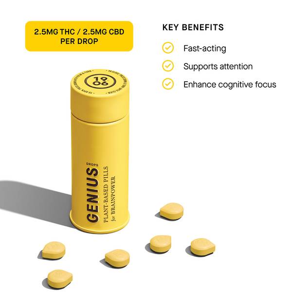 Photograph of product: Genius Tin - 75mg - 30pk - 1906