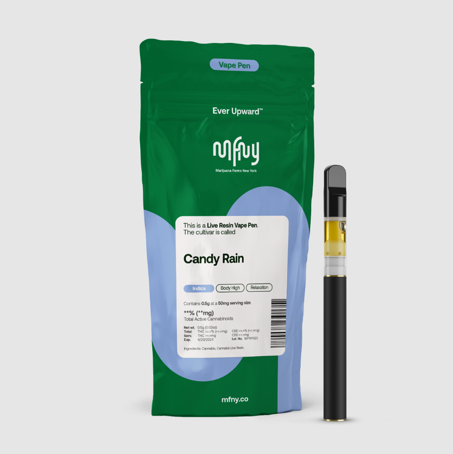 Photograph of product: MFNY | Live Resin AIO Vape Pen 0.5g | CANDY RAIN