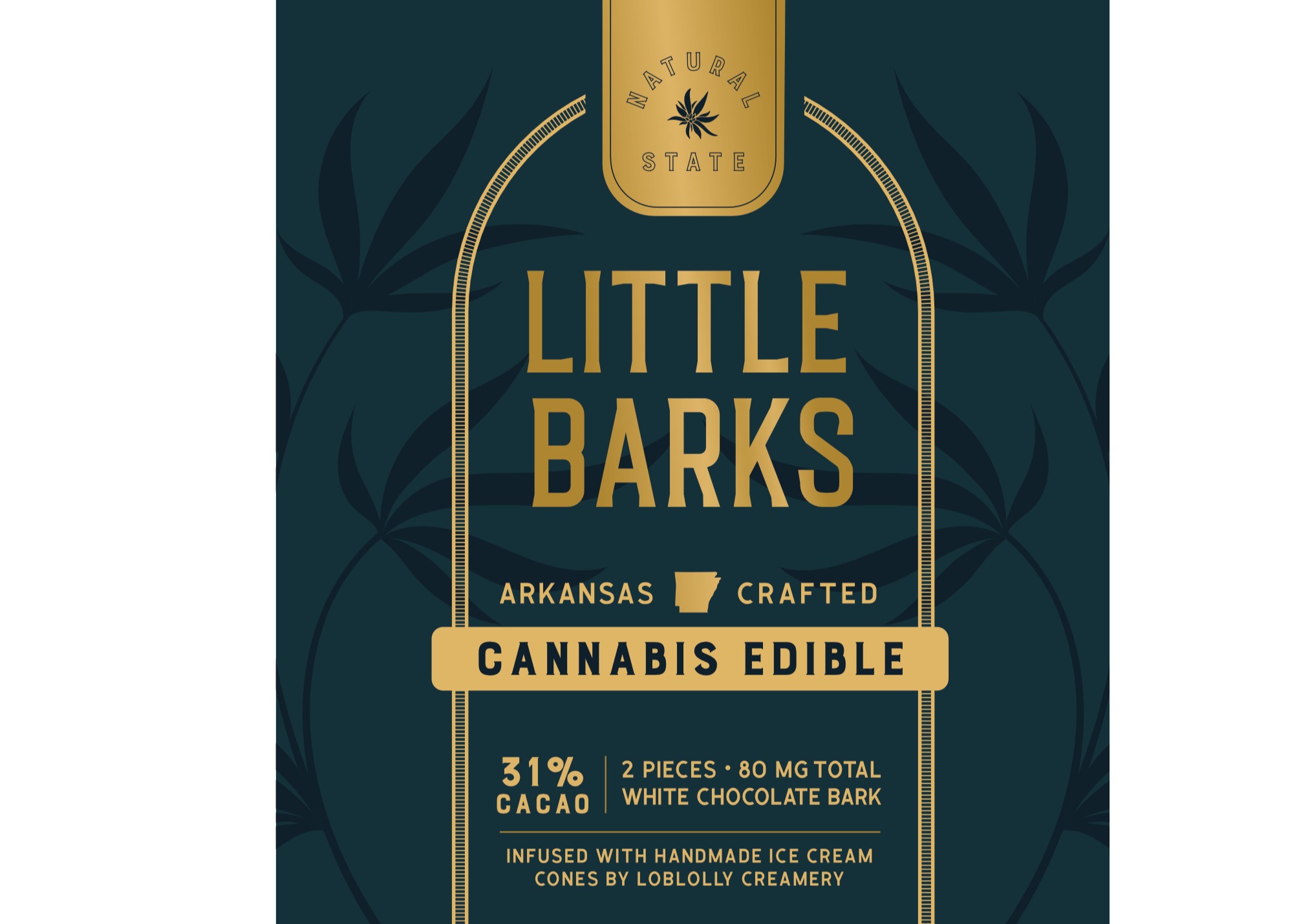 Photograph of product: Natural State Salted Caramel Cashew Little Bark 80mg 2ct
