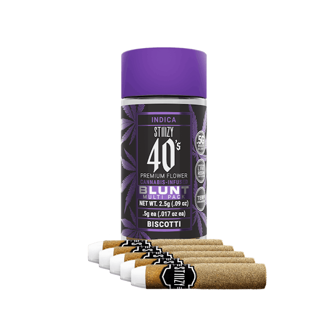 Photograph of product: 40's | Biscotti | .5x5 Infused Blunt Pack - 