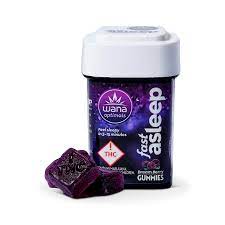Photograph of product: Wana Stay Asleep Gummies 100:200 THC:CBD - Dream Berry