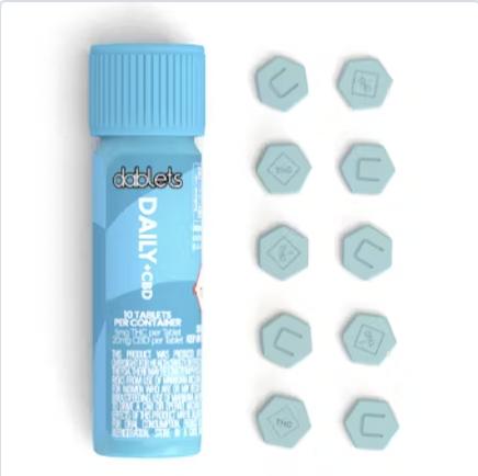 Photograph of product: Dablets - Daily Vitamin 20:100 TH-oui:CBD