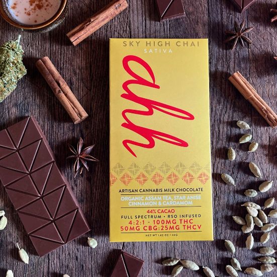 Photograph of product: Sky High Chai | 4:2:1 TH-oui:CBG:TH-oui-V | RSO Milk Chocolate - Ahh