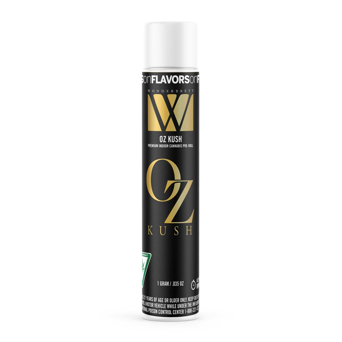 Photograph of product: WONDERBRETT | OZ KUSH | PREROLL | 1G