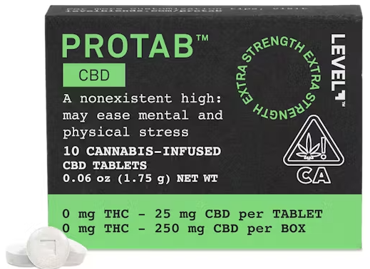 Photograph of product: ProTab [CBD] - 250MG CBD Tablets 10PK
