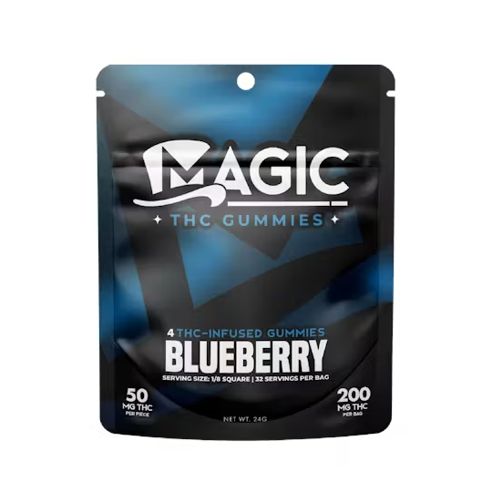 Photograph of product: Magic Blueberry Chews 200mg Rec