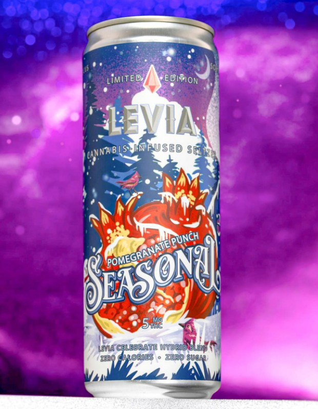 Photograph of product: Pomegranate Punch Seltzer | 5mg | Levia