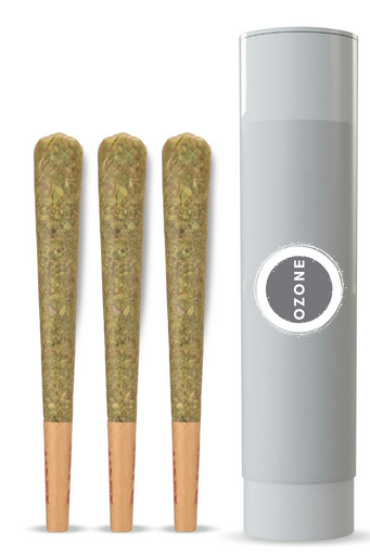 Photograph of product: Ozone - Happy Hour #21 1.5g 3pk Pre-Rolls