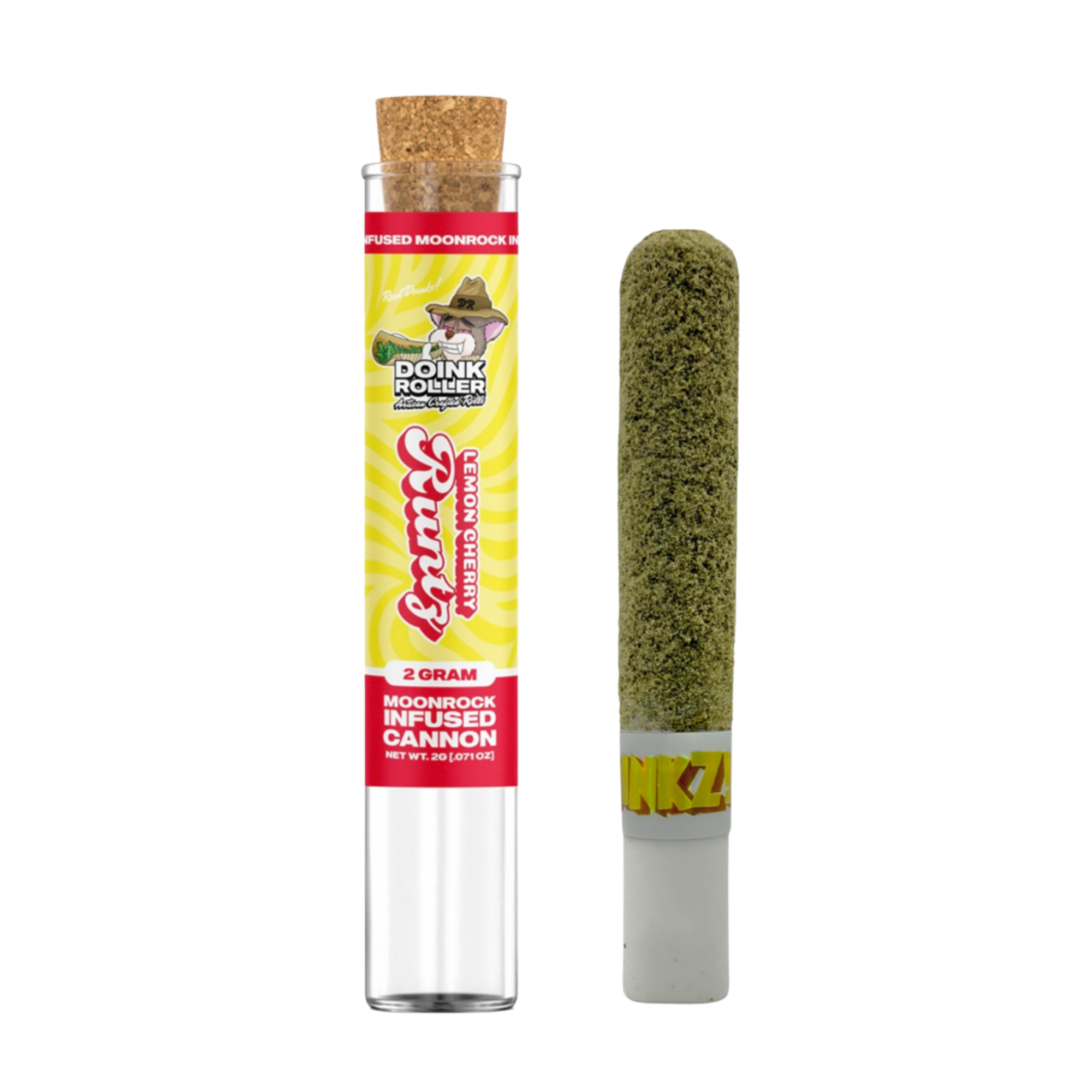 Photograph of product: Doink Roller 2g Infused Moon Rock Preroll Lemon Cherry Runtz