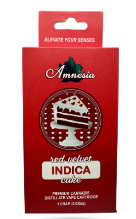 Photograph of product: Amnesia - Red Velvet - 1g Cart