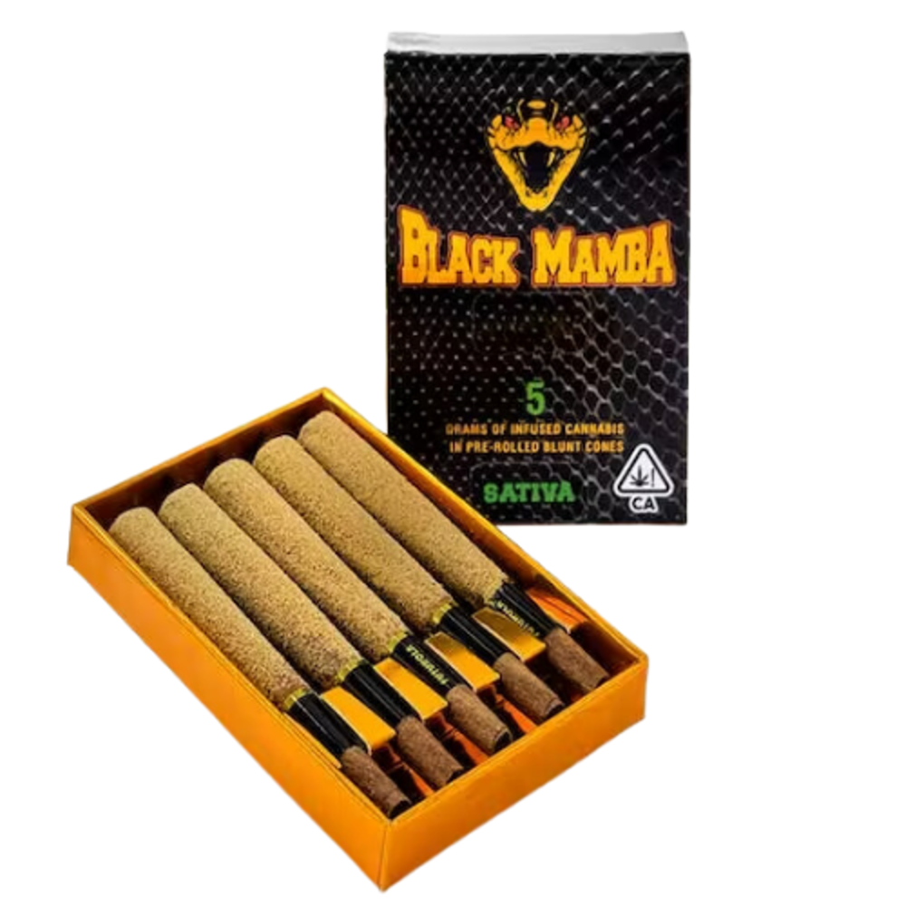 Photograph of product: Black Mamba XJ-13 Satvia Infused Blunt 5 Pack, 6g