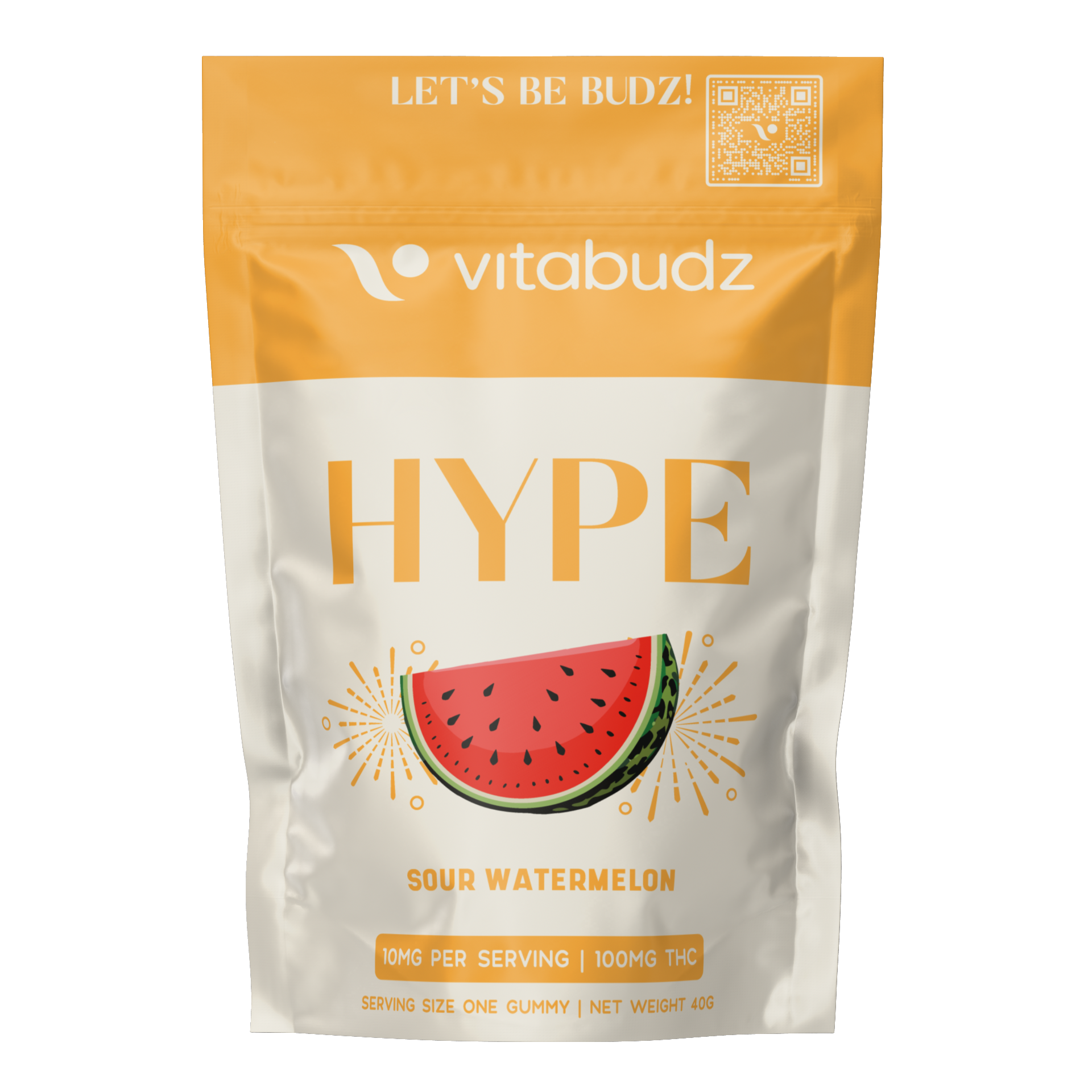 Photograph of Product: VitaBudz | Hype - 100mg THC | 10pk