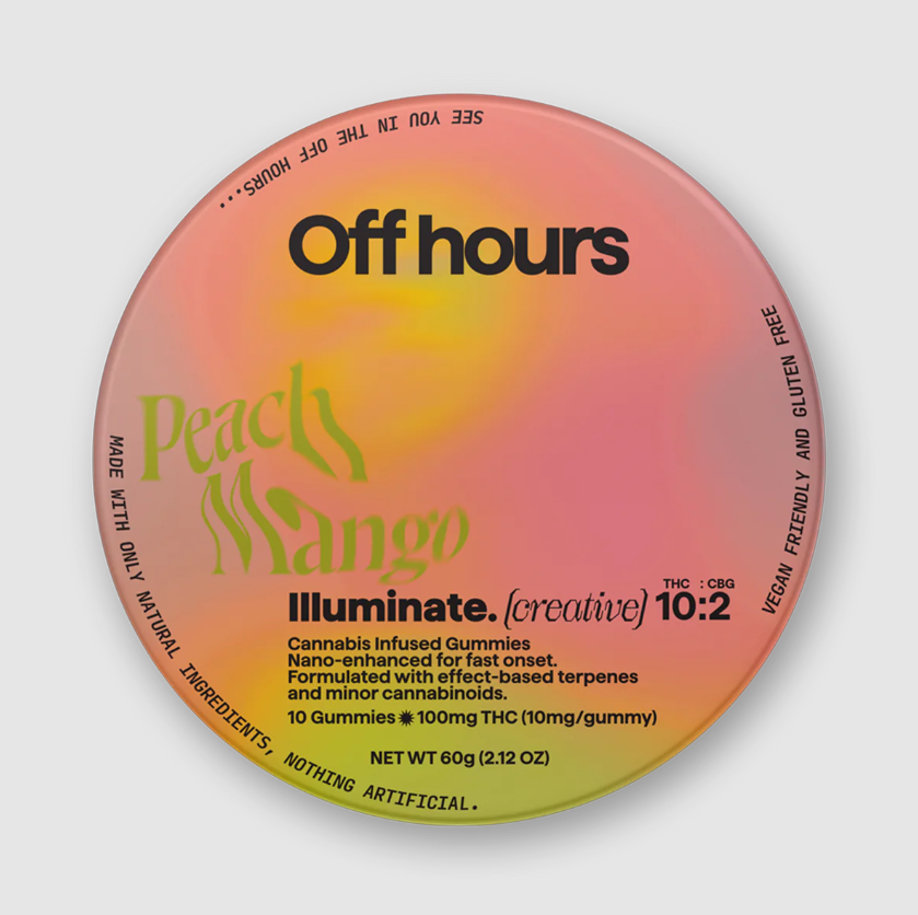 Photograph of product: OH Illuminate (creative) Peach Mango Gummies