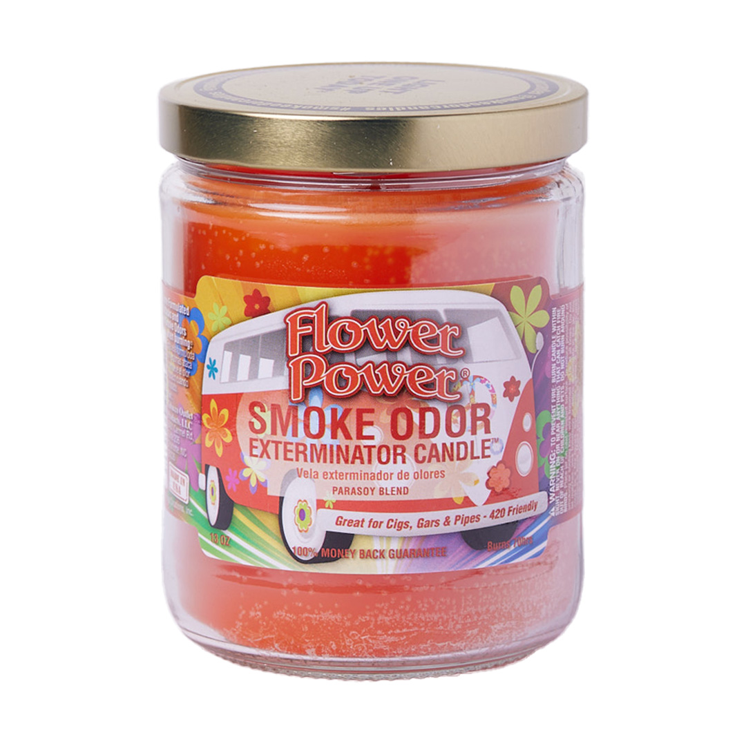 Photograph of product: Flower Power Smoke Odor Exterminator Candle