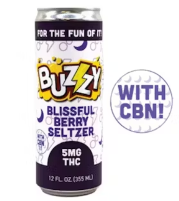 Photograph of product: 1:1 Blissful Berry (TH-oui:CBN) | Infused Beverage | 5mg