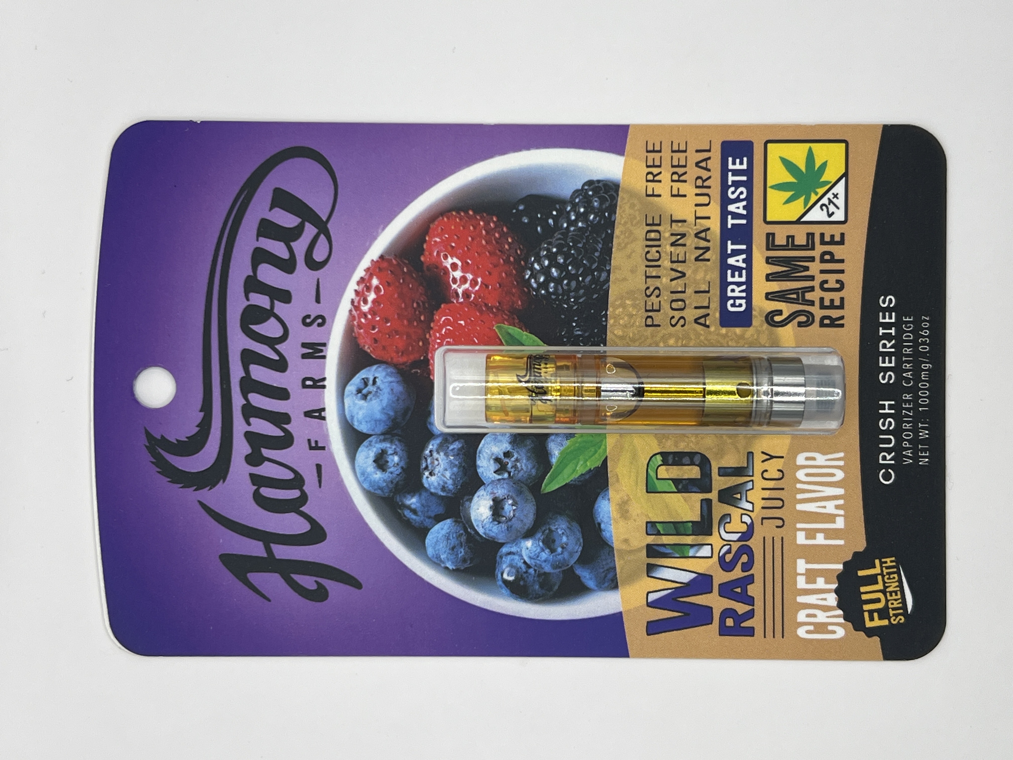 Photograph of product: Harmony - Crush Cartridge - m - Wild Rascal - CONCENTRATE