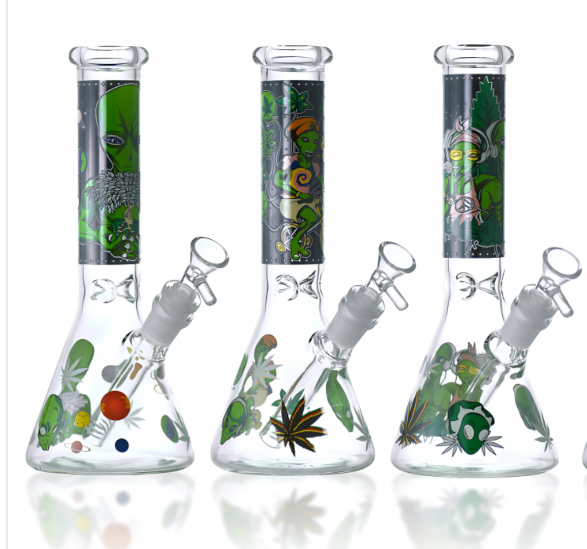 Photograph of product: Bong - 10" Galactic Goddess Vibes Beaker Bong