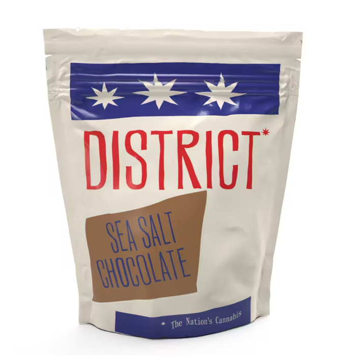 Photograph of product: District Oui'd | Sea Salt Chocolate | 10 Pack | 10mg