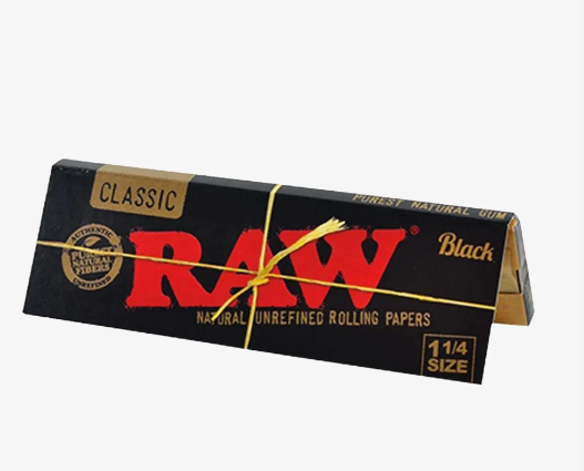 Photograph of product: Raw 1 1/4 Black Papers