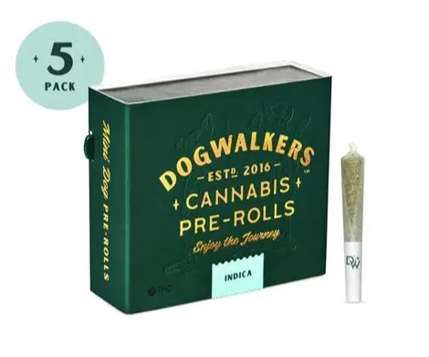 Photograph of product: Dogwalkers - Preroll 5pk - Paradise Snacks (I)