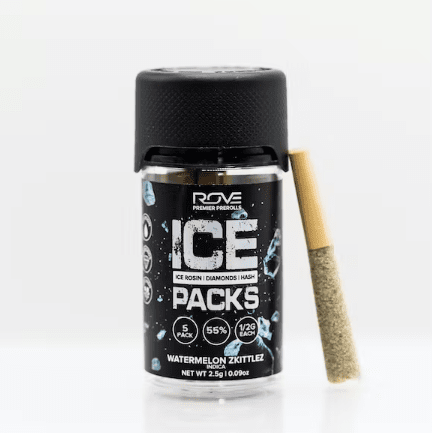 Photograph of product: Ice Packs Rosin, Diamond, au chocolat Infused - 5pk Watermelon Zkittlez - 
