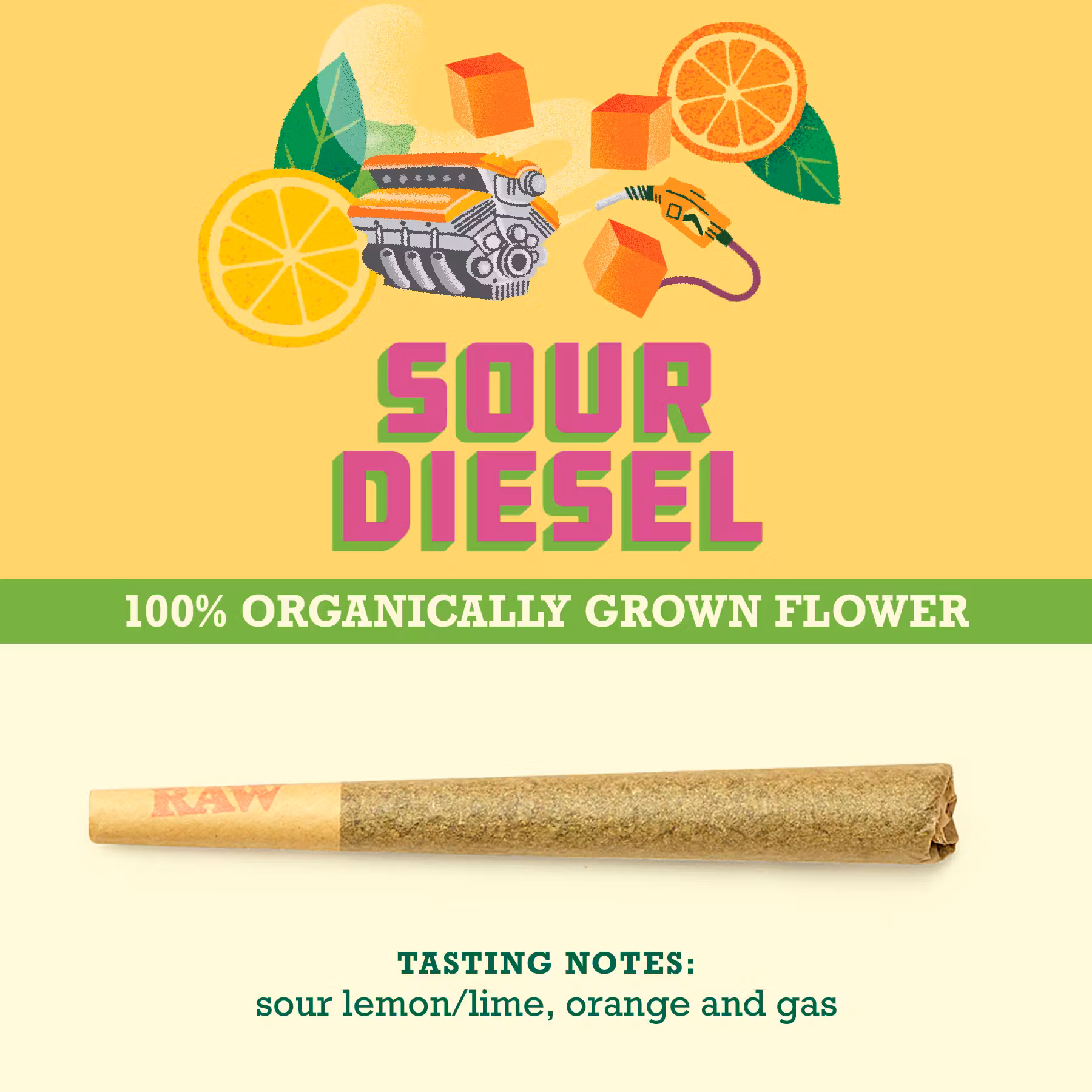 Photograph of product: 1g Sour Diesel Pre-Roll | TAX INCLUDED
