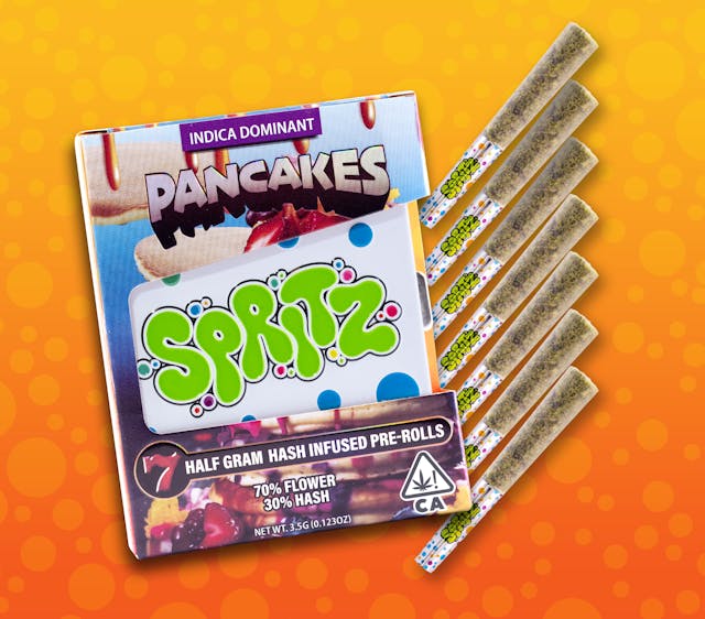 Photograph of product: Pancakes - Infused Pre-roll - 0.5g 7pk - 