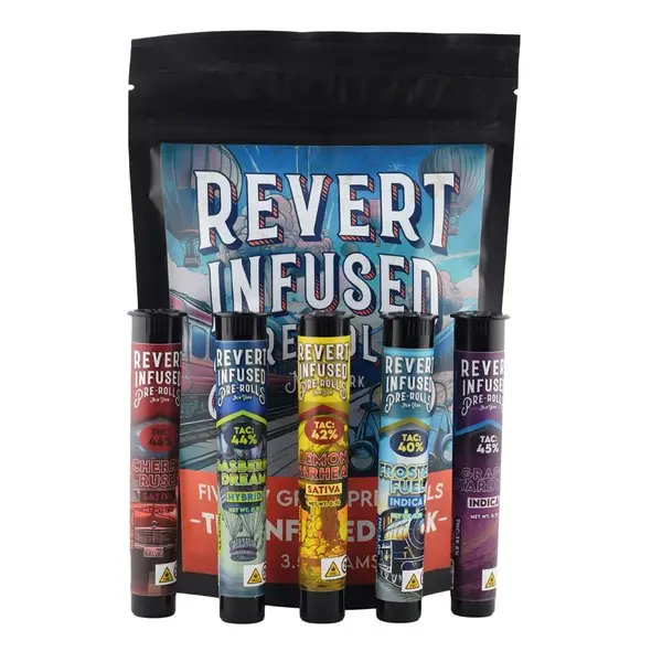 Photograph of product: Revert Oui'd | The Infused Pack (Multi Strains) | .7G 5PK Pre-Rolls