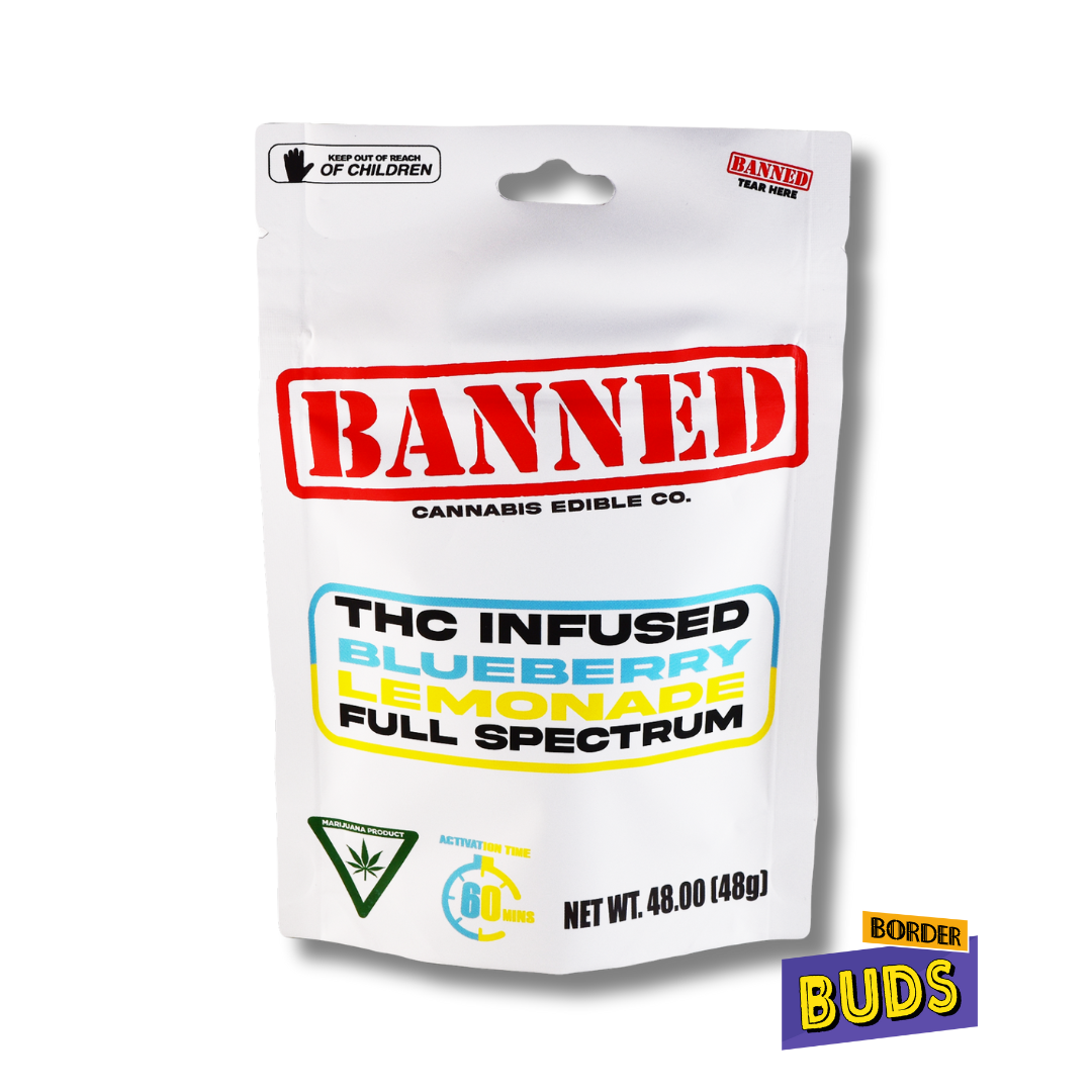 Photograph of product: Blueberry Lemonade | Banned | 200mg | Gummies